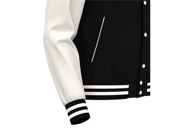 Fiddle varsity college BLK/WHT M Collegejakke - Unisex 